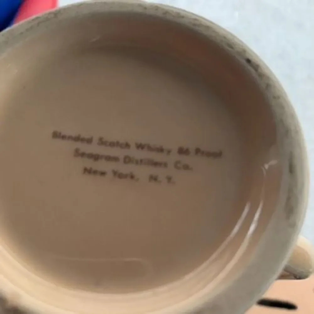 Vintage Seagrams 100 Pipers Scotch Whisky Pitcher Barware